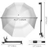 XLINGZA UPF 50+ Beach Umbrella with Adjustable Universal Clamp view 3