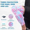 TIAXU TIAXU Padded Knee Calf Pads Compression Leg Sleeve Thigh Protector Gear Shin Brace for Football Basketball Volleyball Soccer Baseball for Adult (1 Pair) view 3