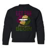superhotapparel Mardi Gras Shenanigans Carnival Lips Street Festival Youth Crewneck Sweatshirt (Black, Youth Small) view 1