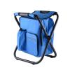 VIDECOR 2 Pieces Folding Stool Backpack Insulated Cooler Bag, Foldable Camping Hunting Fishing Multifunctional Chair with Front Pocket and Bottle Pocket for Outdoor Events, Hiking,D view 1
