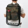 VIDECOR 2 Pieces Folding Stool Backpack Insulated Cooler Bag, Foldable Camping Hunting Fishing Multifunctional Chair with Front Pocket and Bottle Pocket for Outdoor Events, Hiking,D view 2