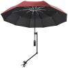 XLINGZA UPF 50+ Beach Umbrella with Adjustable Universal Clamp view 1