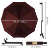 XLINGZA UPF 50+ Beach Umbrella with Adjustable Universal Clamp view 3