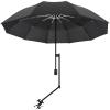UPF 50+ Beach Umbrella with Adjustable Universal Clamp view 1
