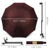 XLINGZA UPF 50+ Beach Umbrella with Adjustable Universal Clamp view 3