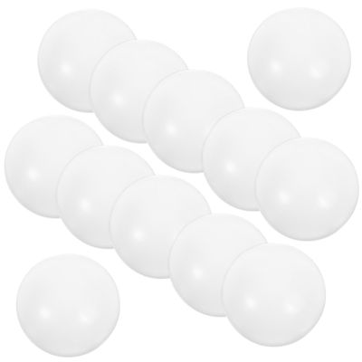 Abaodam Table Footballs Replacement Balls 12pcs Mini Soccer Balls White Glossy for Adults Boys and Girls and Party Games