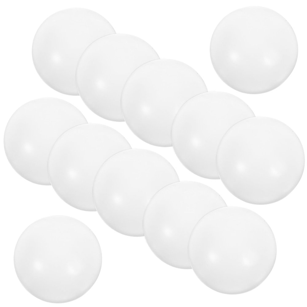 Abaodam Table Footballs Replacement Balls 12pcs Mini Soccer Balls White Glossy for Adults Boys and Girls and Party Games