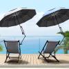 XLINGZA UPF 50+ Beach Umbrella with Adjustable Universal Clamp view 2