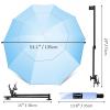 XLINGZA UPF 50+ Beach Umbrella with Adjustable Universal Clamp view 3