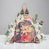 ANFUMAN Small Backpacks Purse for Women Mini Waterproof Colorful Print Leisure Travel Bags (Draw) view 2
