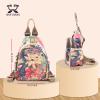 ANFUMAN Small Backpacks Purse for Women Mini Waterproof Colorful Print Leisure Travel Bags (Draw) view 3