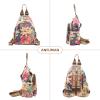 ANFUMAN Small Backpacks Purse for Women Mini Waterproof Colorful Print Leisure Travel Bags (Draw) view 4