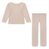 vastwit Kids Compression Thermal Set,Boys Long Johns Set Long Sleeve Base Layer Workout Fleece Soft Full Length Pants Type D Nude 3-4 Years view 3