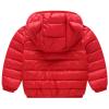 Alvivi 2Pcs Baby Snowsuit Hooded Bear Ears Coat Winter Down Jacket and Elastic Waist Puffer Ski Pants Set Red 3-4 Years view 2