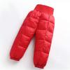 Alvivi 2Pcs Baby Snowsuit Hooded Bear Ears Coat Winter Down Jacket and Elastic Waist Puffer Ski Pants Set Red 3-4 Years view 3