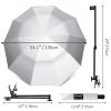 XLINGZA UPF 50+ Beach Umbrella with Adjustable Universal Clamp view 3