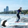 Baluue 1set Detachable Fin for Surfboards Plastic Replacement Fin Easy to Install Compatible Inflatable and Stand-up Boards for Water Separation and Balance view 3