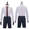 Cos-Animefly Adult Cosplay Costume Women Mens Coat JK Skirt Tie Shirt Shorts Uniform Set Halloween Party view 3