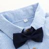 Fashion Cute Infant Outfits Toddler Boys Long Sleeve Striped Print T Shirt Tops Pants Child Kids Gentleman view 4