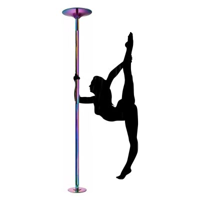 YLQFGUVWK Pole Dance Pole, Portable Club Stripper Pole Static Rotating Dance Pole Kit Can Hold 440 Lbs. Suitable for Fitness Club Party Bar