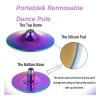 YLQFGUVWK Pole Dance Pole, Portable Club Stripper Pole Static Rotating Dance Pole Kit Can Hold 440 Lbs. Suitable for Fitness Club Party Bar view 3