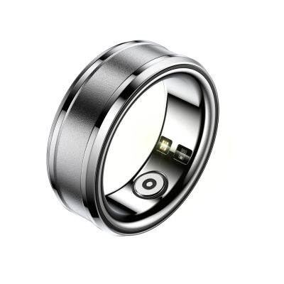 Gugxiom Smart Ring, Health , NFC, Sleep Body Temperature Monitoring Step Counter with APP, Support Camera Remote Control Video Scrolling Book Page Flipping (Silver)