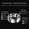 Gugxiom Smart Ring, Health , NFC, Sleep Body Temperature Monitoring Step Counter with APP, Support Camera Remote Control Video Scrolling Book Page Flipping (Silver) view 2