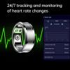 Gugxiom Smart Ring, Health , NFC, Sleep Body Temperature Monitoring Step Counter with APP, Support Camera Remote Control Video Scrolling Book Page Flipping (Silver) view 4