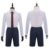 Cos-Animefly Adult Cosplay Costume Women Mens Coat JK Skirt Tie Shirt Shorts Uniform Set Halloween Party view 3