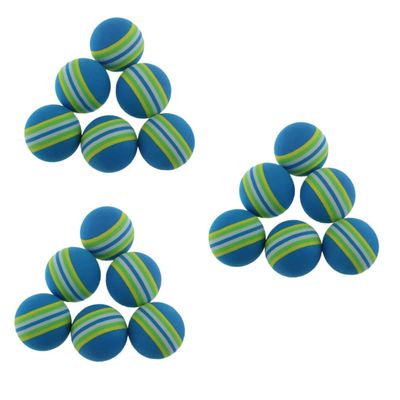 HANABASS 3sets Inflatable Ball Soft Eva Practice Training Aid Rainbow Design 12pcs*3