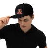 Adjustable Kidney Cancer Awareness Hat Adult Casual Flat Bill Baseball Cap Trucker Hats for Sports Outdoor76 Black view 2