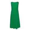 2024 Summer Sundress Women Sleeveless Tiered Ruffle Swing Dresses Solid Beach Tank Dress Holiday Midi Sun Dresses Green view 4