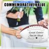 Liliful Wedding Football Autograph Football with 1 Stand 1 Signature Pen 1 Pump for Wedding Reception Game Favor(Mid Size 9 Inch) view 4