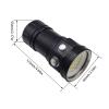 Diving Flashlight, 18000 Lumen IPX8 Waterproof Scuba Dive Light 100M Underwater LED Submersible Torch 120 Degree Wide Beam Angle With 3 Lights and 7 Modes for Outdoor Underwater Sports view 3