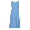 2024 Summer Sundress Women Sleeveless Tiered Ruffle Swing Dresses Solid Beach Tank Dress Holiday Midi Sun Dresses Sky Blue view 4