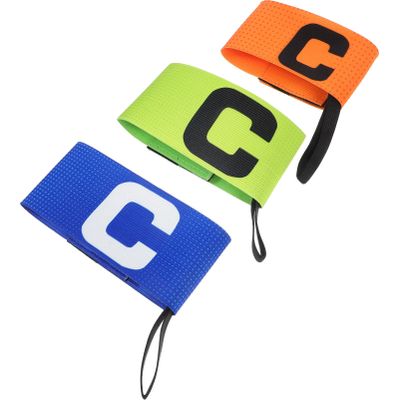 Baluue 3pcs Sports Captain C Arm Band for Team Training Unisex Elastic Soccer Captain Armband Outdoor Football Player Captains Armbands