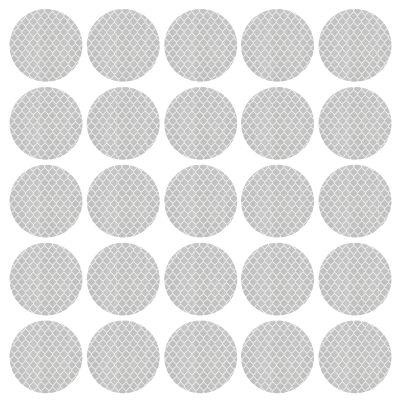 PATIKIL Reflective Stickers, 30 Pcs Safety High Visibility Reflective Sticker Waterproof Driveway Reflectors for Bicycle, Motorcycle, Silver (Round)