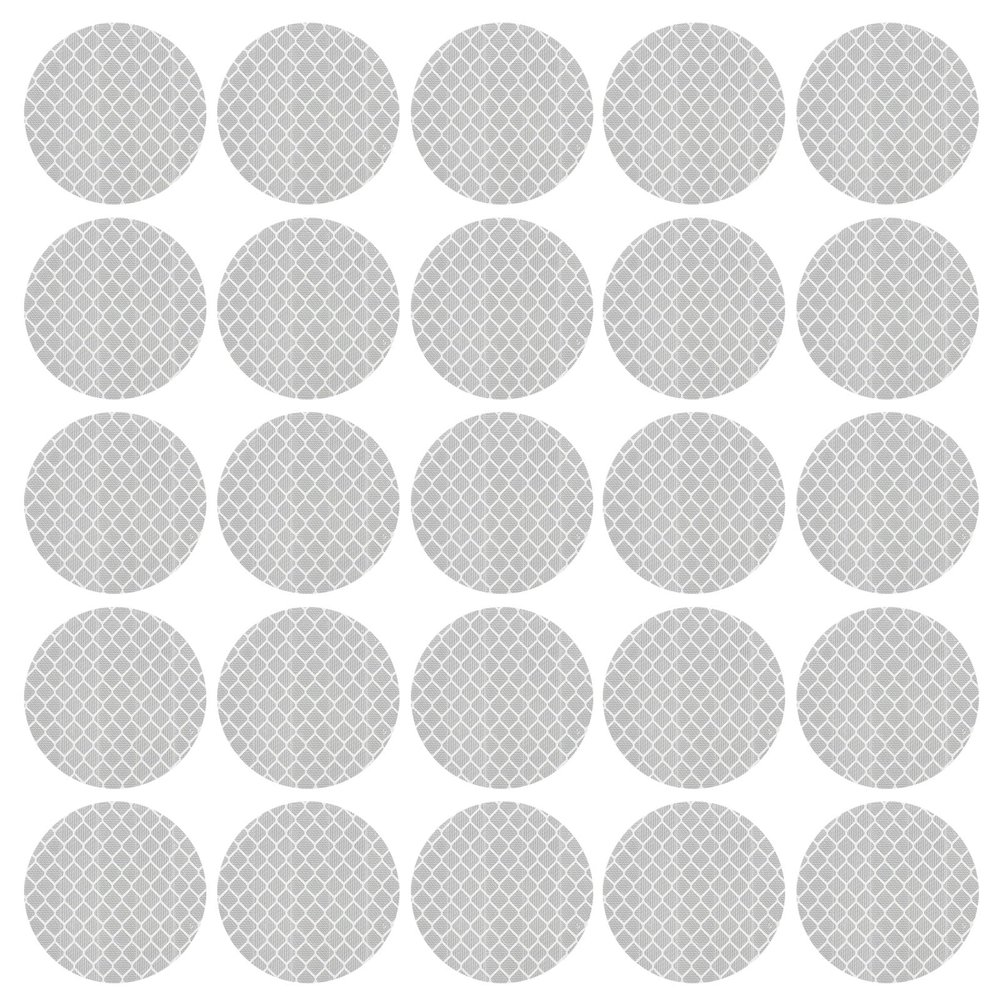 PATIKIL Reflective Stickers, 30 Pcs Safety High Visibility Reflective Sticker Waterproof Driveway Reflectors for Bicycle, Motorcycle, Silver (Round)