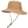 Rulala Fancy Solid Packable Sun Hat for Women and Men Wide Brim Waterproof Beach Bucket Hats UPF 50+ (Khaki) view 2