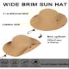 Rulala Fancy Solid Packable Sun Hat for Women and Men Wide Brim Waterproof Beach Bucket Hats UPF 50+ (Khaki) view 4