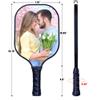 Zbgfjnx Custom Pickleballs Paddles Set, 2 Pickle Ball Rackets 4 Balls and 1 Storage Bag, Personalized with Your Photo Text for Adults, As Customized Unique, Coral view 3