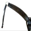 NineFit Basics Western Breast Collar Roping Horse Barrel Racing Trail BREASTCOLLAR Tooled Leather Ranch Roping Working Breastplate | Horse Size (Black Oak)