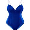 Women Velvet Bunny Costume Bunny Girl Suit Costume Senpai Cosplay One Piece Bodysuit Stockings Set(Blue L) view 2