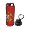 Flag Of Portugal Water Bottle 18OZ Stainless Steel Insulated Water Bottles With Spout Lid Sports Keep Cold and Hot Water Bottle For Biking Hiking view 3