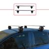 apline Compatible with Opel/Vauxhall Corsa F 2019-2026 ACE-4 Car Roof Rack Cross Bar Grey Aluminium 2 Bars view 2