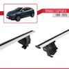 apline Compatible with Renault Captur 2 2019-2025 ACE-4 Car Roof Rack Cross Bar Grey Aluminium 2 Bars view 4