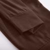 NATHGAM Womens Cargo Pants High Waisted Multiple Pockets Trousers Baggy Athletic Joggers Drawstring Workout Sweatpant Trouser Brown view 4