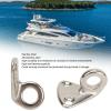 10 Pcs Pad Eye Hook, Stainless Marine Hanger Eye Plate Hook Heavy Steel Fender Hook Hardware Outdoor Wall Pad Eye for Ship Boat Trailers view 3