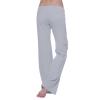 NATHGAM Womens Cargo Pants High Waisted Multiple Pockets Trousers Baggy Athletic Joggers Drawstring Workout Sweatpant Trouser Gray view 3