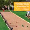 JOLORLY Professional Grade 107mm Bocce Ball Game Set Regulation Size and Weight 920g for Official Tournaments (Red and Green) view 3